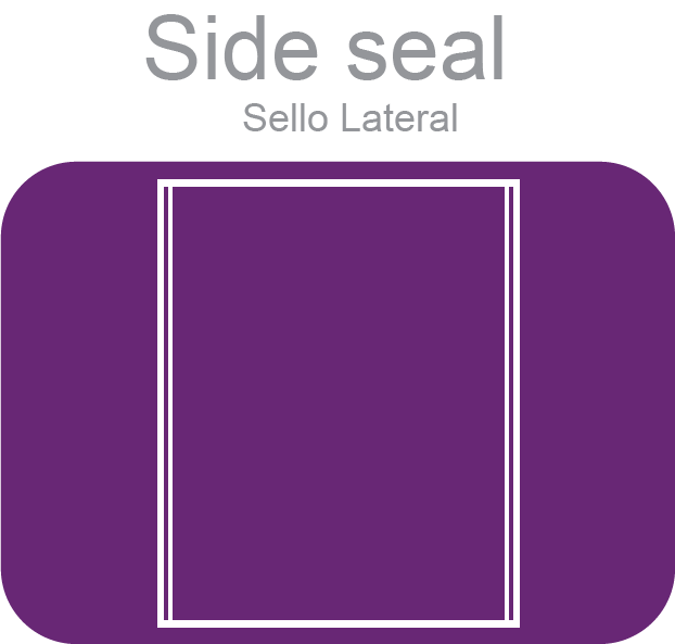 Bolsa de sello lateral, bolsa tipo sobre, bolsa tipo wicket, bolsa tipo shopping, fuelle fondo, bolsas para empaque automático.